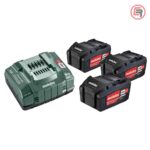 Metabo Set Baterija 18 V / 3x5,2 Ah Li-Power + Punjač ASC 145 - 685048