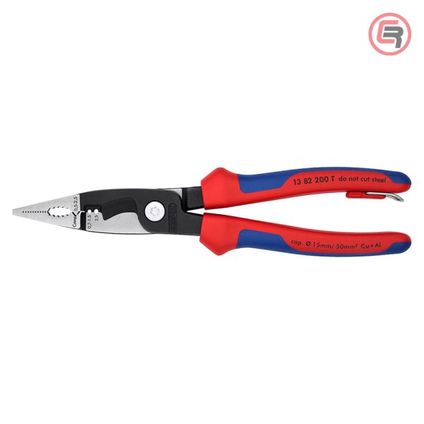 Knipex Kliješta Elektroinstalacijska Multifunkcionalna 200mm Sa Priveznicom – 13 82 200 T - Slika 3