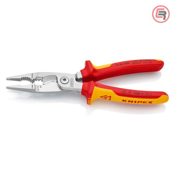 Knipex Kliješta Elektroinstalacijska Multifunkcionalna 200mm 1000V - 13 86 200 - Slika 2