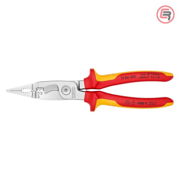 Knipex Kliješta Elektroinstalacijska Multifunkcionalna 200mm 1000V - 13 86 200 - Slika 3