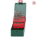 Metabo Garnitura Svrdala Za Metal HSS-G, 1-13 mm / 25 dijelna u Metalnoj Kutiji “SP” – 627154000