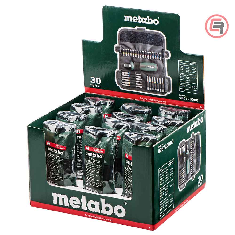 Metabo Set Bitova + Ručka Za Bitove + Torbica “SP” 30 dijelni – 626726000 - Slika 2