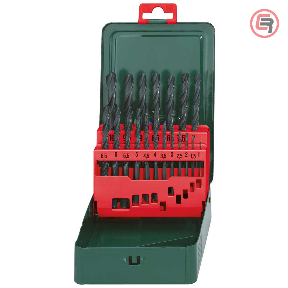 Metabo Garnitura Svrdala Za Metal HSS-R, 1-10 mm / 19 dijelna u Metalnoj Kutiji "SP" - 627151000