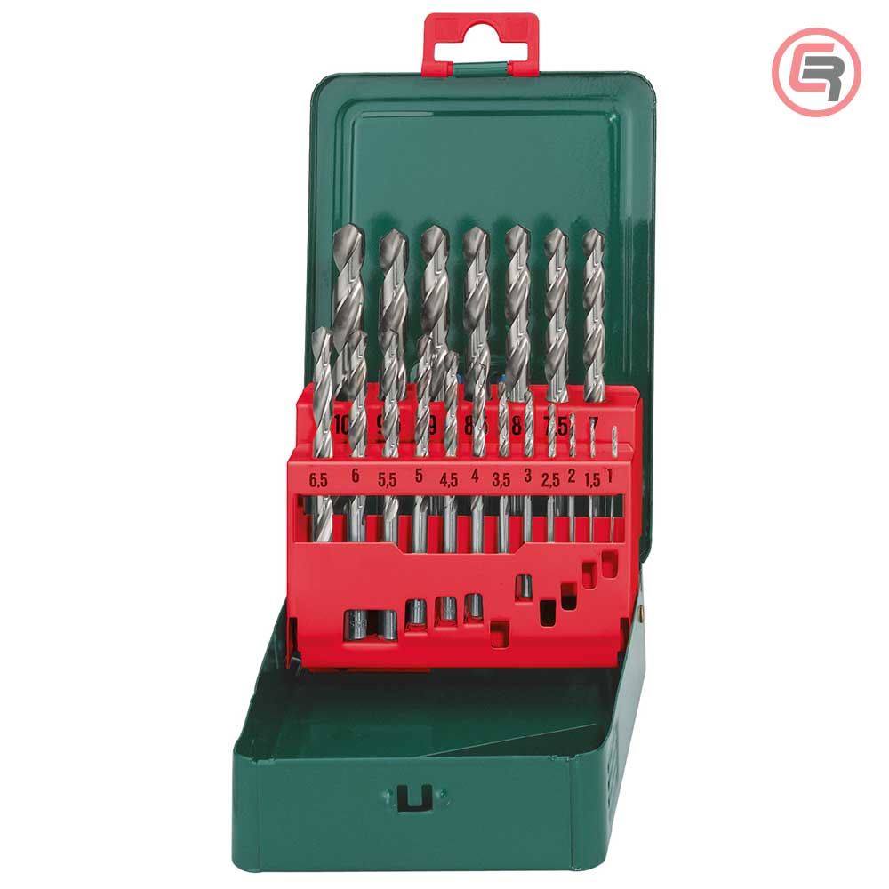 Metabo Garnitura Svrdala Za Metal HSS-G, 1-10 mm / 19 dijelna u Metalnoj Kutiji “SP” – 627153000