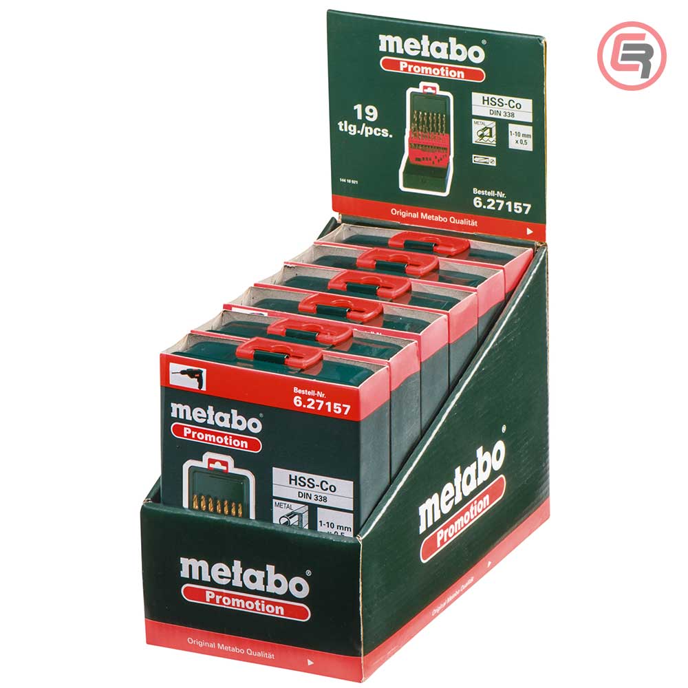 Metabo Garnitura Svrdala Za Metal HSS-Co, 1 - 10 mm / 19 dijelna u Metalnoj Kutiji “SP” – 627157000 - Slika 2