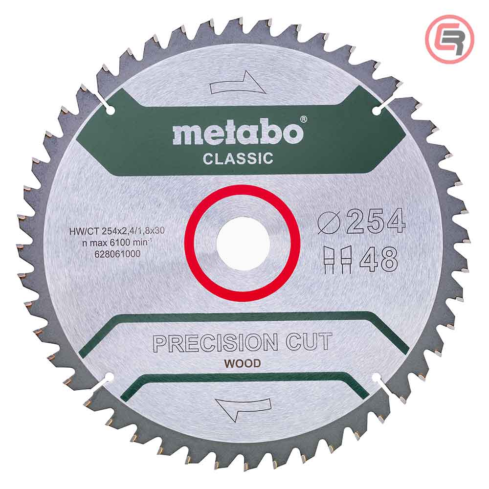 Metabo List Kružne Pile 254 x 2,4 / 1,8 x 30 / Z = 48 Precision Cut Wood Classic - 628061000
