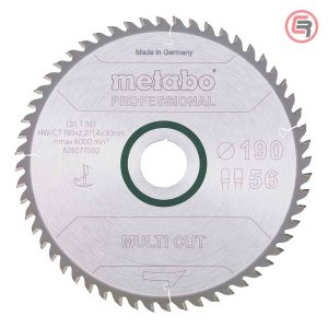 Metabo List Kružne Pile 190x2,2/1,4x30 / Z=56 Multi Cut Professional - 628077000