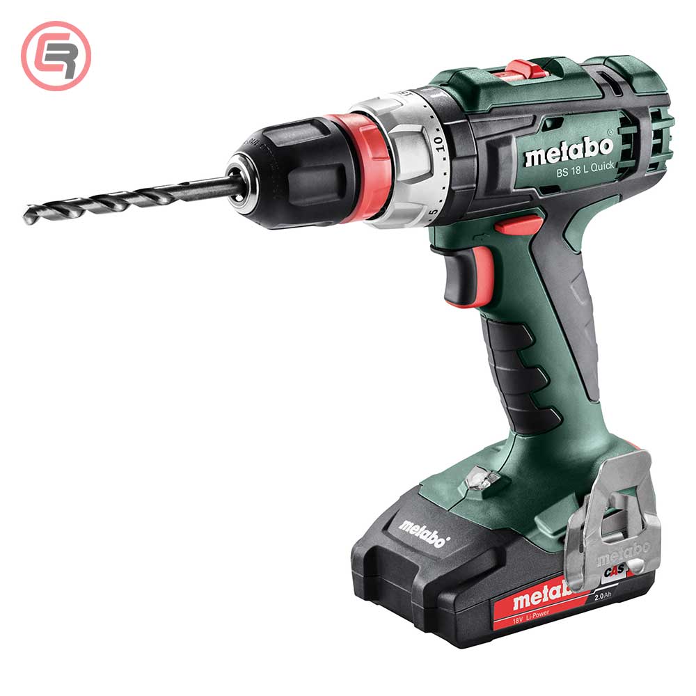 Metabo Bušilica-Odvijač Aku BS 18 L Quick 18 V / 2xAKU (2,0 Ah) SC 30 + metaBOX 145 - 602320500