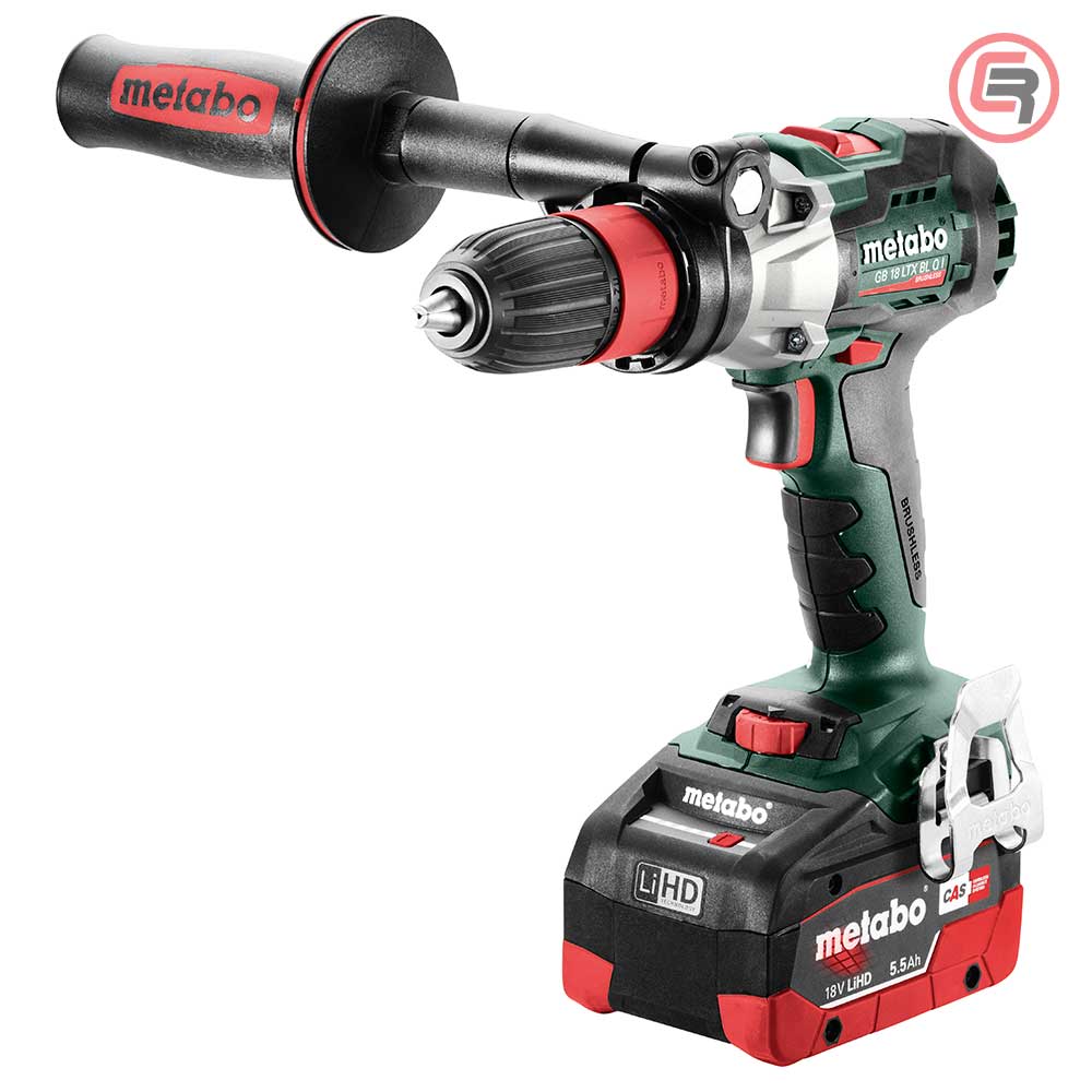 Metabo Bušilica-Odvijač Aku GB 18 LTX BL Q I Za Navoje 18 V / 2 x AKU (5,5 Ah LiHD) ASC 145 + metaBOX 145 L – 602362660