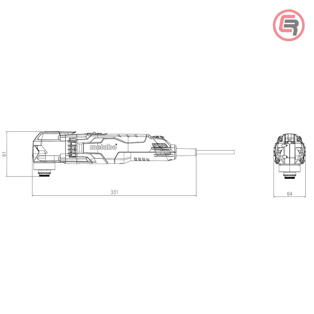 Metabo Multifunkcionalni Alat MT 400 Quick Set 400 W + metaBOX 145 - 601406500 - Slika 2