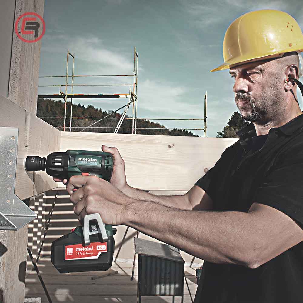 Metabo Odvijač Udarni Aku SSW 18 LTX 400 BL – 1/2″ 2xAKU (4,0 Ah LiHD) ASC55 - 602205800 - Slika 3