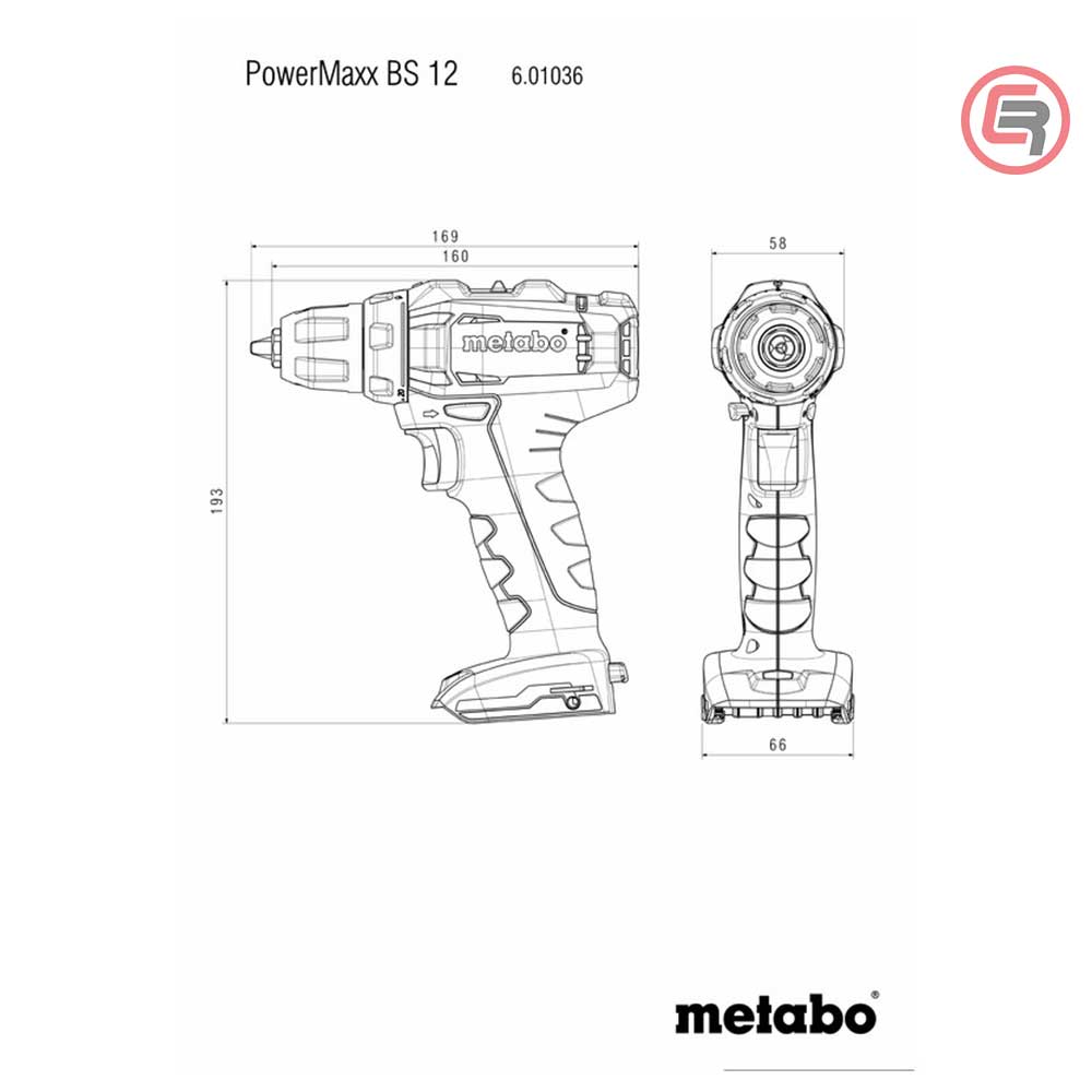 Metabo Bušilica-Odvijač Aku PowerMaxx BS 12 / 2xAKU (2,0 Ah) SC 36 + metaBOX – 601036500 - Slika 4