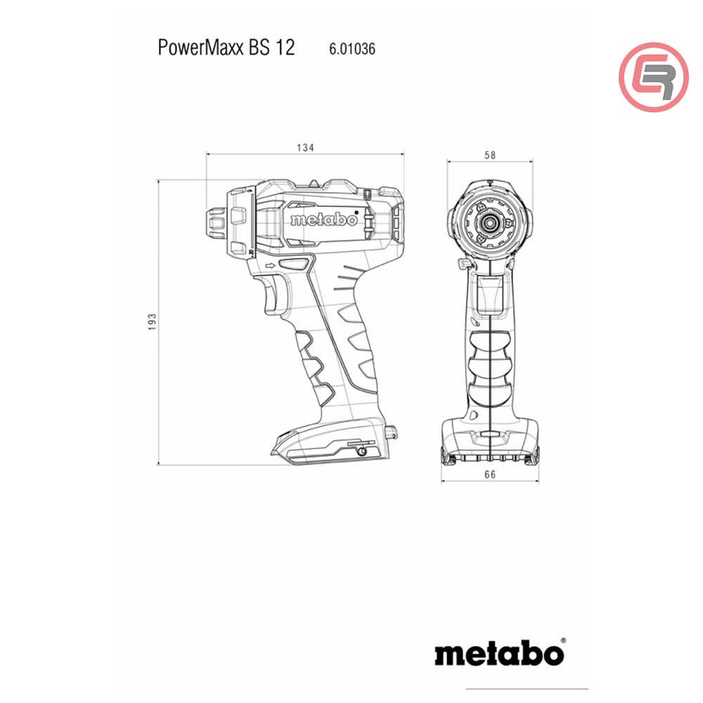 Metabo Bušilica-Odvijač Aku PowerMaxx BS 12 / 2xAKU (2,0 Ah) SC 36 + metaBOX – 601036500 - Slika 3