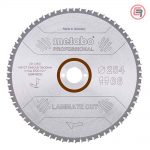 Metabo List Kružne Pile Za Laminat 254 x 2,6 / 2,0 x 30 / Z = 66 Laminate Cut Professional – 628446000
