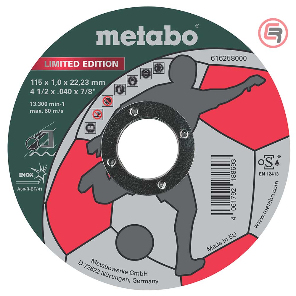 Metabo Rezna Ploča 115 x 1 x 22,2 mm Inox Limited Edition Soccer – 616258000