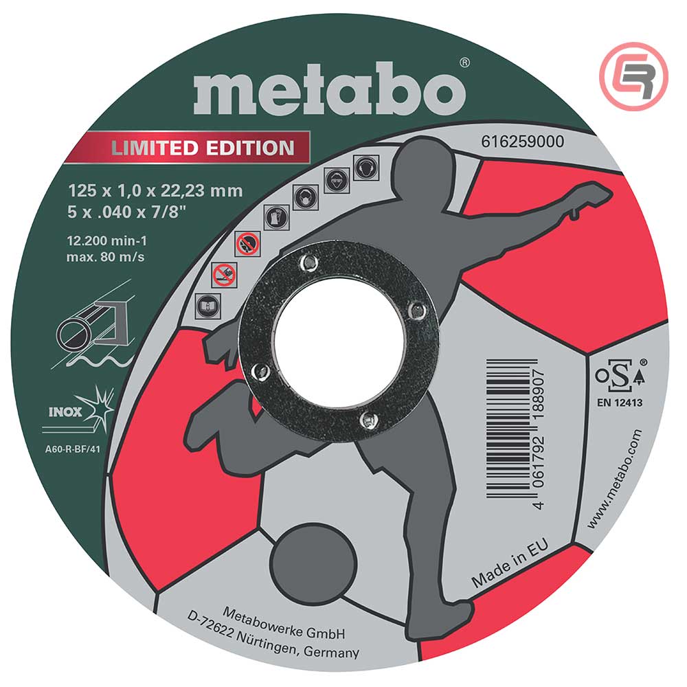 Metabo Rezna Ploča 125 x 1 x 22,2 mm Inox Limited Edition Soccer – 616259000