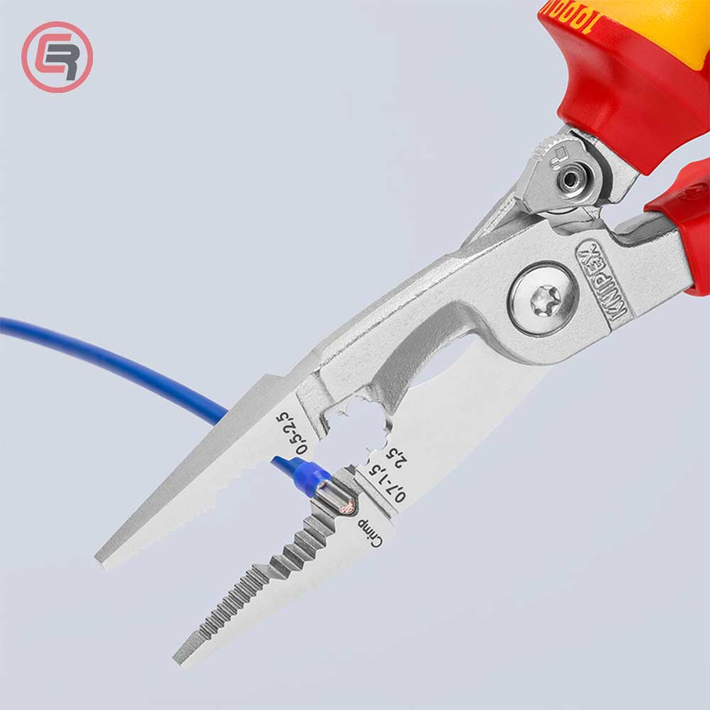 Knipex Kliješta Elektroinstalacijska Multifunkcionalna 200mm Sa Kočnicom i Poveznicom 1000V  – 13 96 200 T - Slika 4