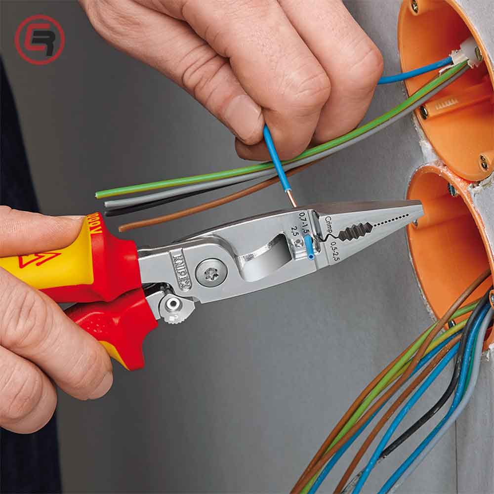 Knipex Kliješta Elektroinstalacijska Multifunkcionalna 200mm Sa Kočnicom i Poveznicom 1000V  – 13 96 200 T - Slika 7