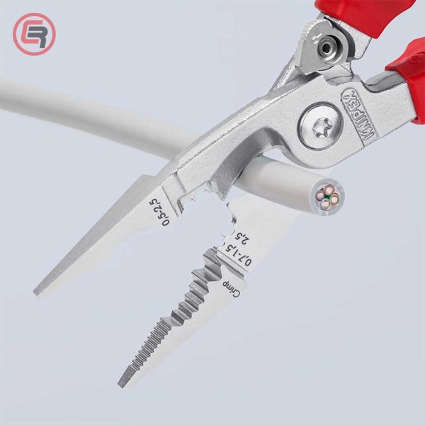 Knipex Kliješta Elektroinstalacijska Multifunkcionalna 200mm Sa Kočnicom 1000V – 13 96 200 - Slika 5