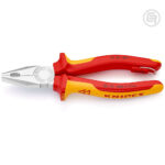 Knipex Kliješta Kombinovana 180mm Sa Priveznicom 1000V  – 03 06 180 T