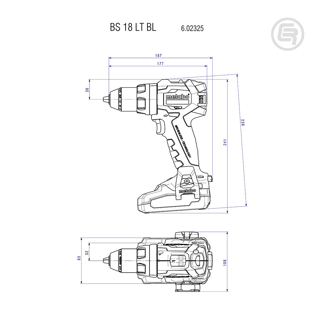 Metabo Bušilica - Odvijač Aku BS 18 LT BL SE 2 x AKU (4,0 Ah LiHD) ASC 55 – 602367800 - Slika 4