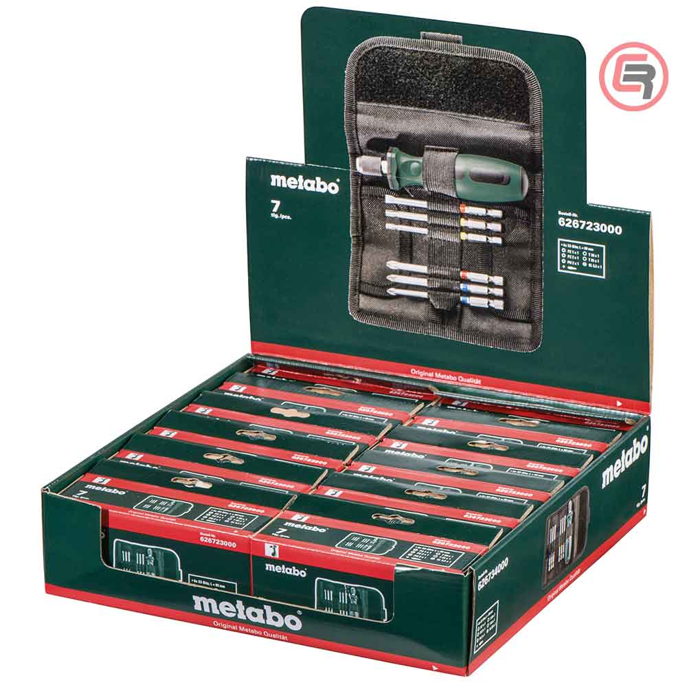 Metabo Set Bitova + Ručka Za Bitove + Torbica “SP” 7 dijelni – 626723000 - Slika 2