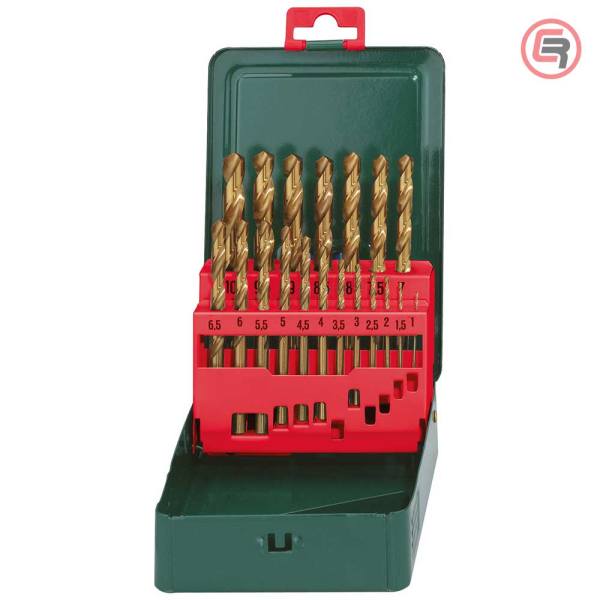 Metabo Garnitura Svrdala Za Metal HSS-TiN, 1-10 mm / 19 dijelna u Metalnoj Kutiji “SP” – 627156000
