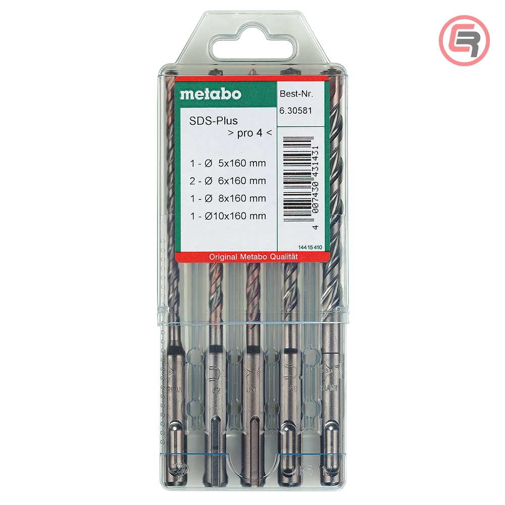 Metabo Garnitura Svrdala SDS - plus Pro 4 (2 oštrice) 5 - 10mm / 5 dijelna – 630581000