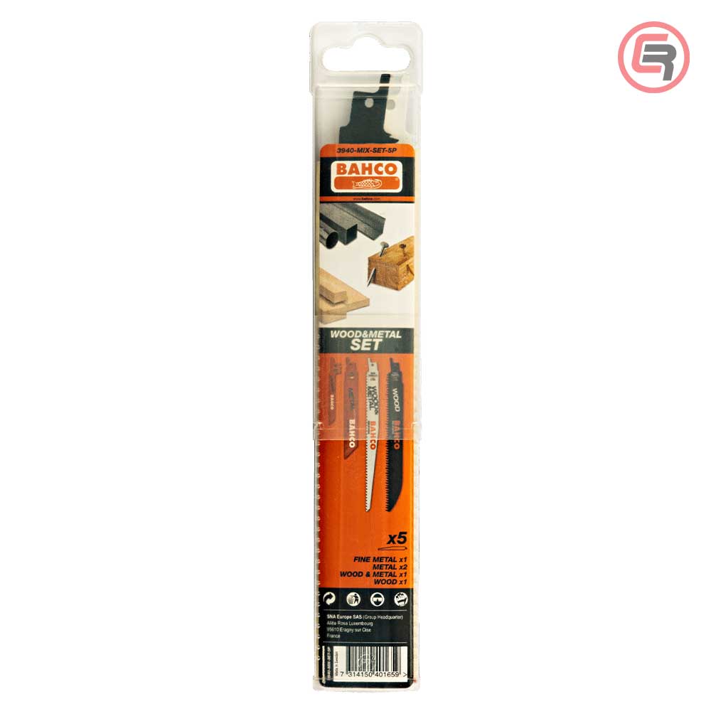 Bahco List Sabljaste Pile Drvo i Metal Set / 5 kom - 3940-MIX-SET-5P - Slika 2