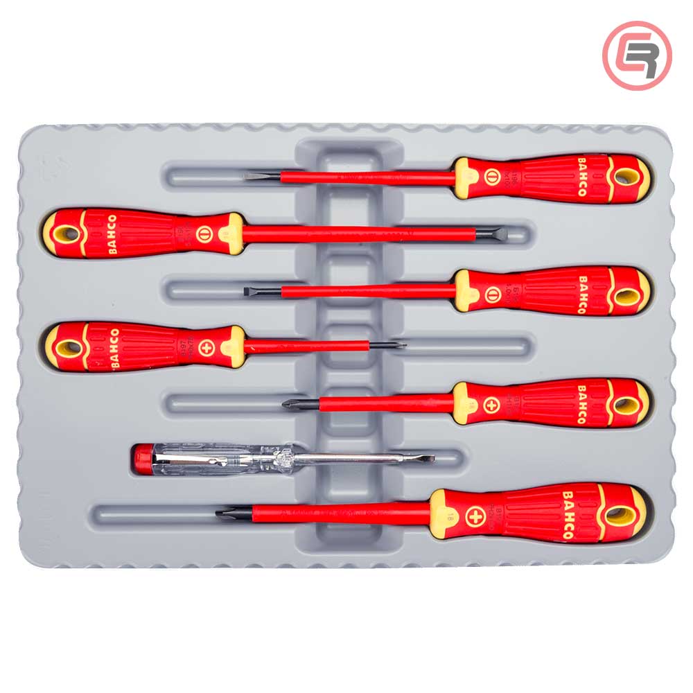 Bahco Garnitura Odvijača VDE 4 plosnata + 3 križna PH / 7 dijelna - B220.027
