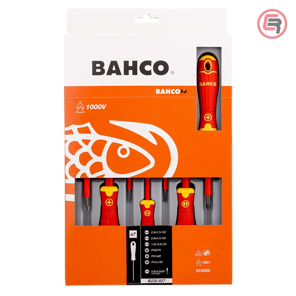 Bahco Garnitura Odvijača VDE 4 plosnata + 3 križna PH / 7 dijelna - B220.027 - Slika 4