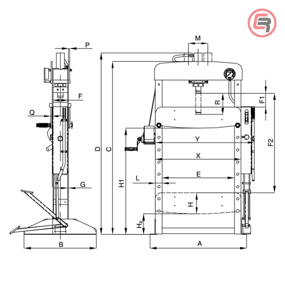Bahco Presa Hidraulična 30 t - BH730 - Slika 3