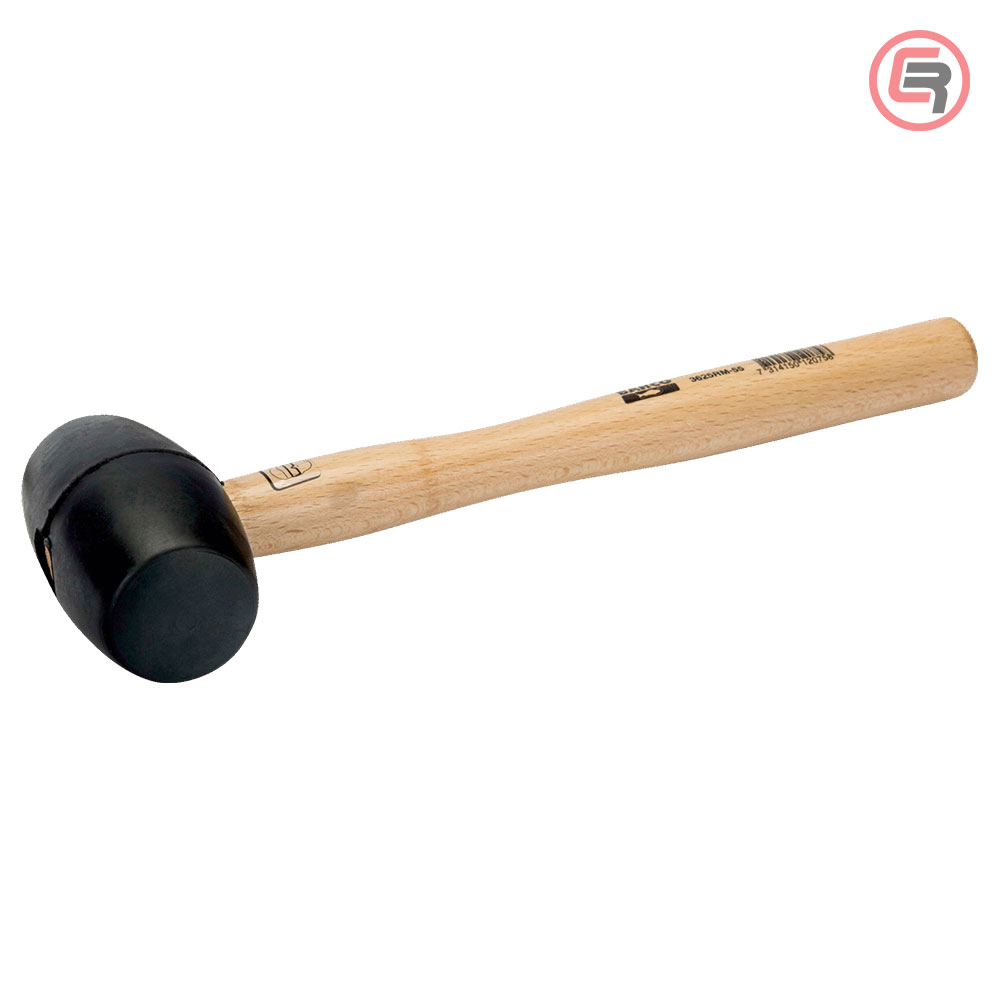 Bahco Čekić Gumeni Sa Drvenom Drškom fi 65 mm / 460 gr - 3625RM-65