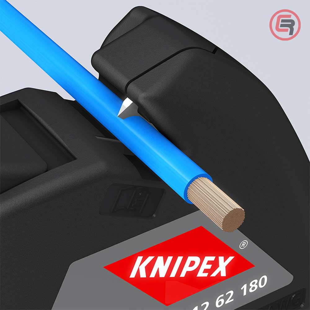 Knipex Kliješta Za Skidanje Izolacije ComStrip 0,2 - 6,0 mm2 Automatska - 12 62 180 - Slika 4