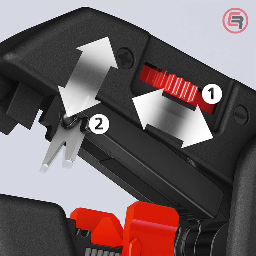 Knipex Kliješta Za Skidanje Izolacije ComStrip 0,2 - 6,0 mm2 Automatska - 12 62 180 - Slika 7