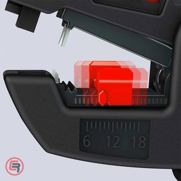 Knipex Kliješta Za Skidanje Izolacije ComStrip 0,2 - 6,0 mm2 Automatska - 12 62 180 - Slika 8