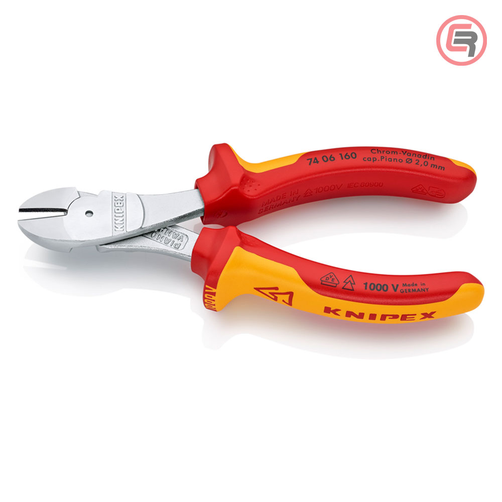 Knipex Kliješta Bočna Sječa – Sječice Ojačana 160mm 1000V – 74 06 160 - Slika 2