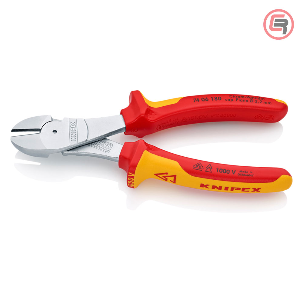 Knipex Kliješta Bočna Sječa – Sječice Ojačana 180mm 1000V – 74 06 180 - Slika 2