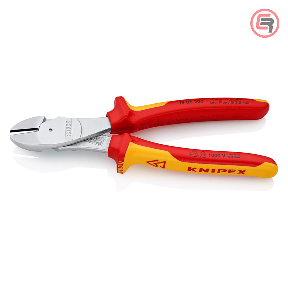 Knipex Kliješta Bočna Sječa – Sječice Ojačana 200mm 1000V – 74 06 200 - Slika 2