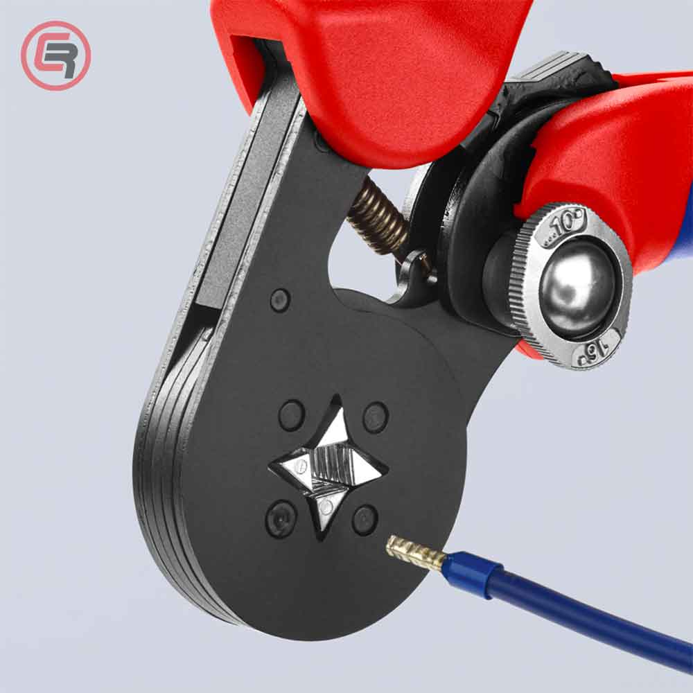 Knipex Kliješta Samopodešavajuća Za Kvadratno Presanje Čahura 0,08-10 / 16 mm2 - 97 53 04 - Slika 4