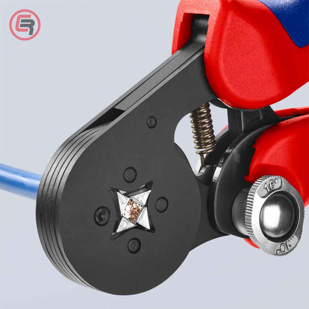 Knipex Kliješta Samopodešavajuća Za Kvadratno Presanje Čahura 0,08-10 / 16 mm2 - 97 53 04 - Slika 5