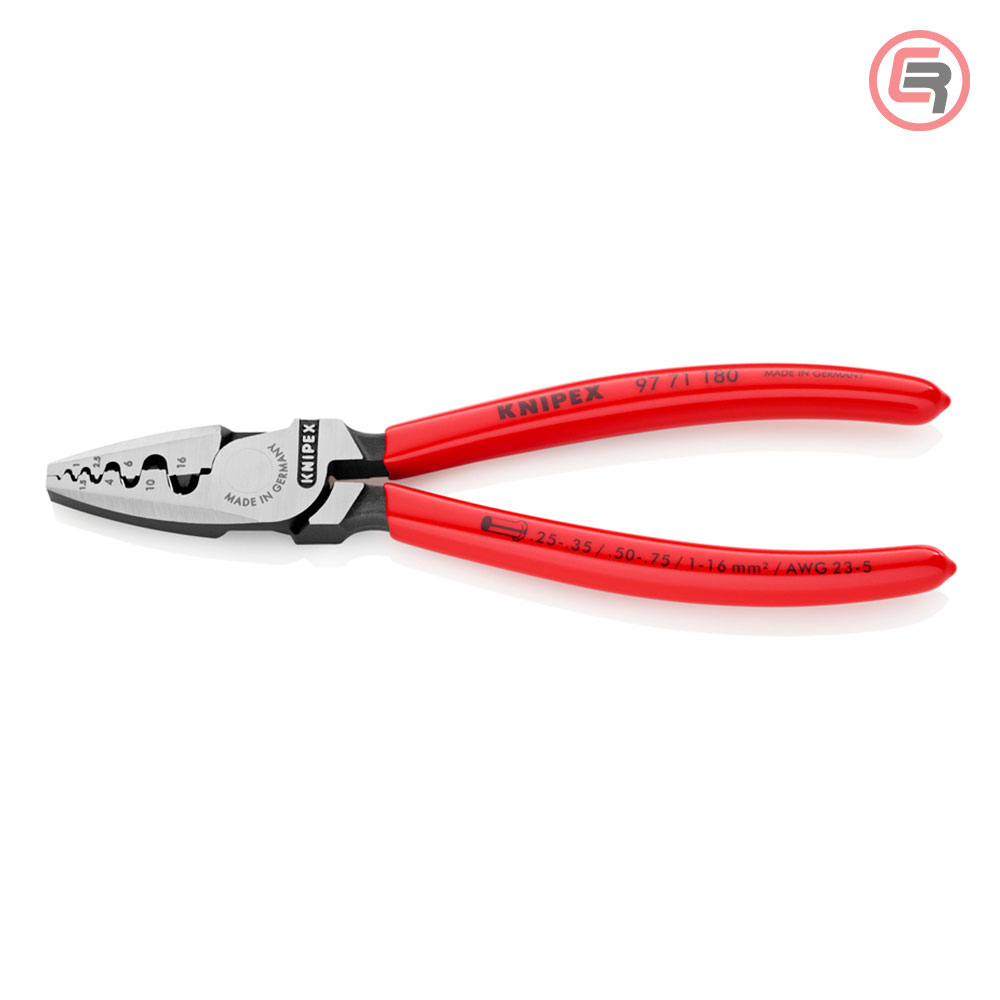 Knipex Kliješta Za Krimpanje - Stiskanje Završnih Čahura 0,25-16mm2 - 97 71 180