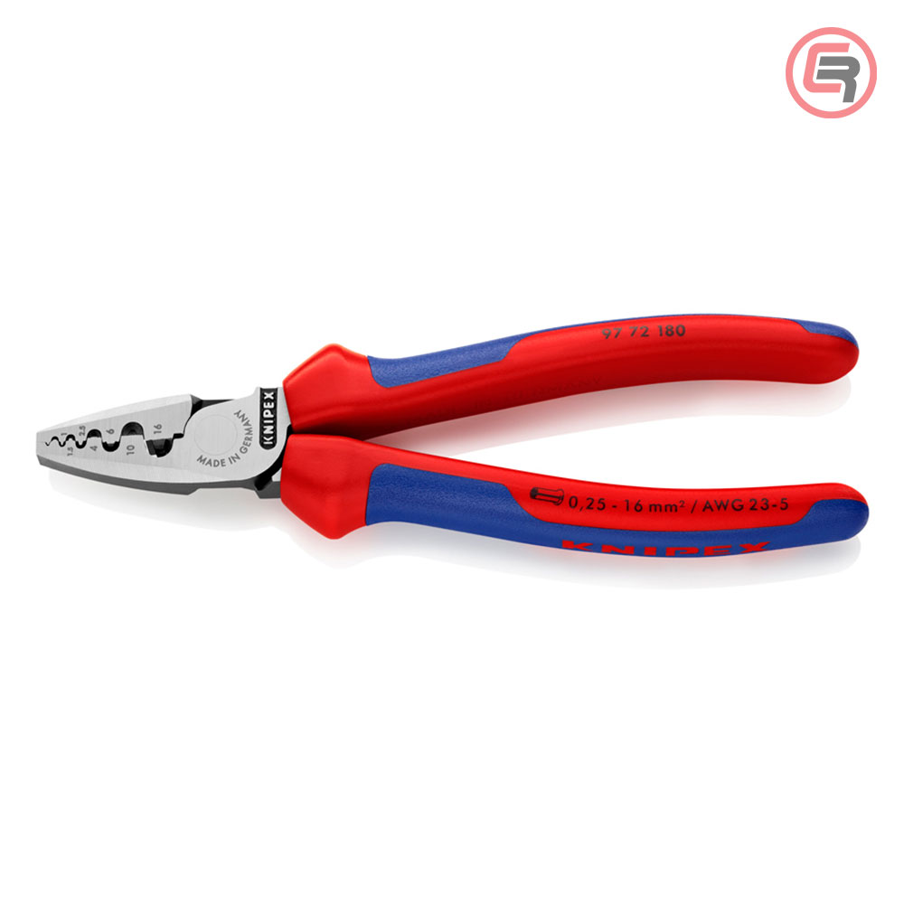 Knipex Kliješta Za Krimpanje - Stiskanje Završnih Čahura 0,25-16mm2 - 97 72 180