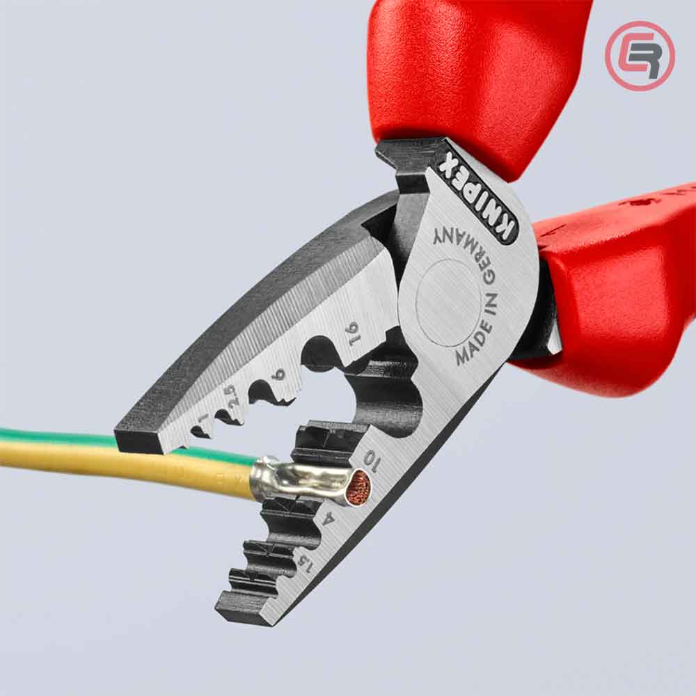 Knipex Kliješta Za Krimpanje - Stiskanje Završnih Čahura 0,25-16mm2 - 97 72 180 - Slika 4