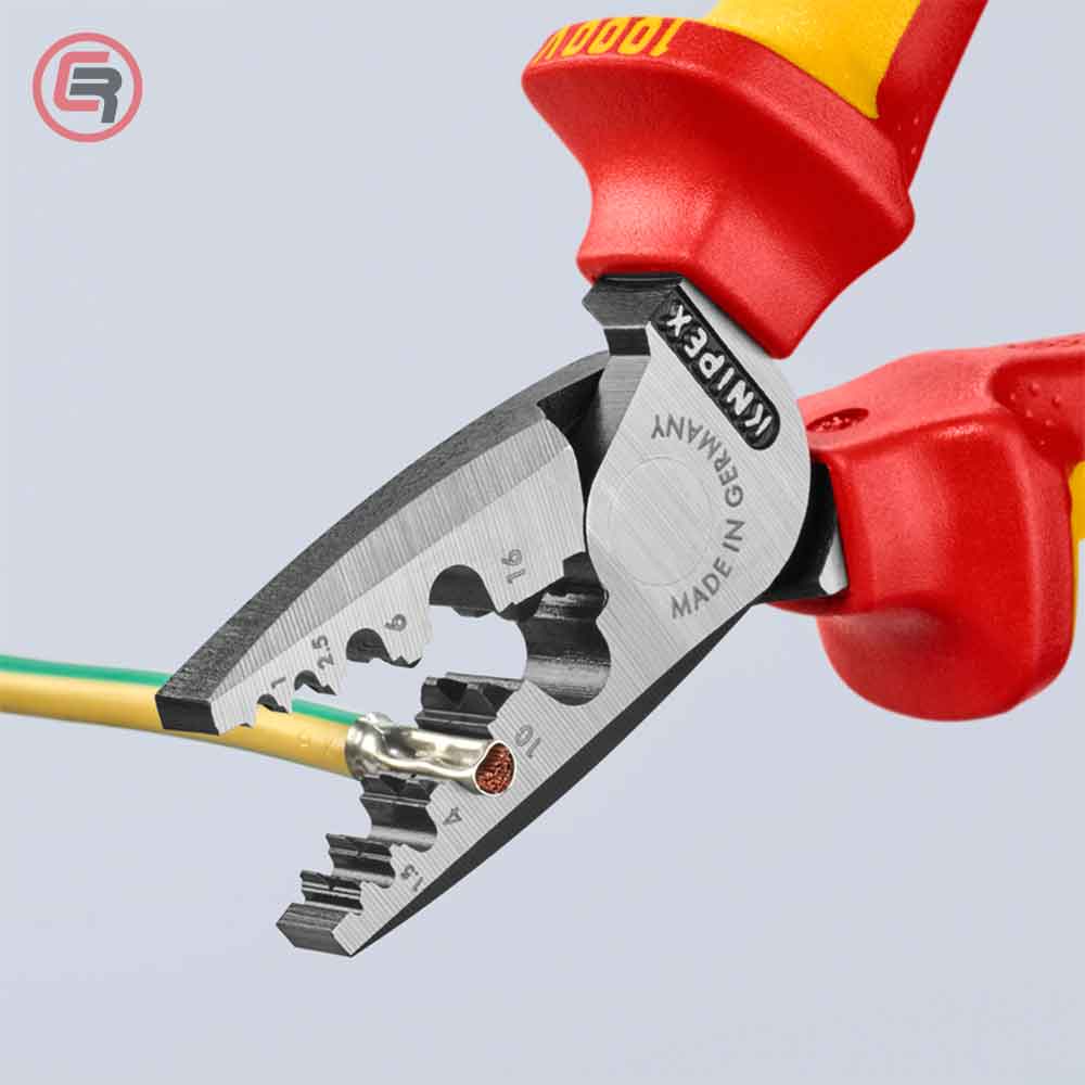 Knipex Kliješta Za Krimpanje - Stiskanje Završnih Čahura 0,25-16mm2 1000V - 97 78 180 - Slika 4
