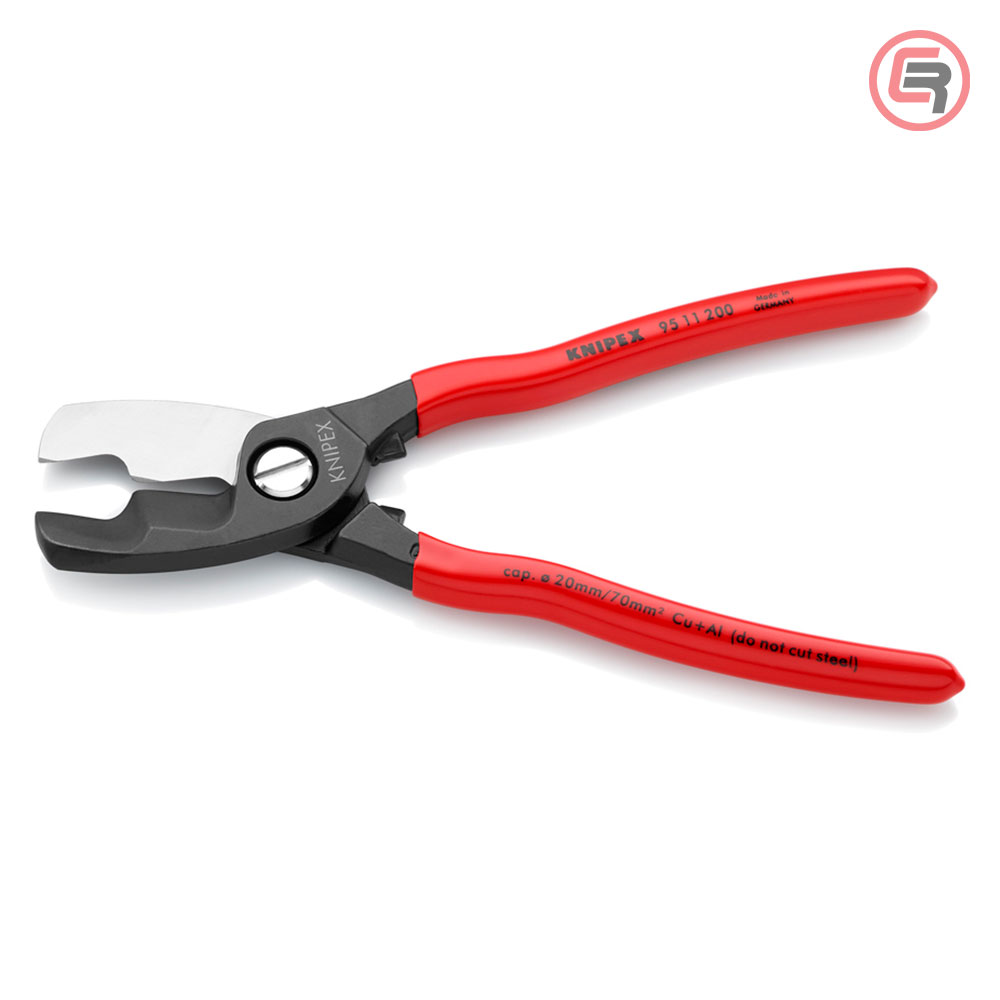 Knipex Škare Makaze Sa Dvostrukom Reznom Ivicom 200mm Za Kablove 70mm2 - 95 11 200 - Slika 2