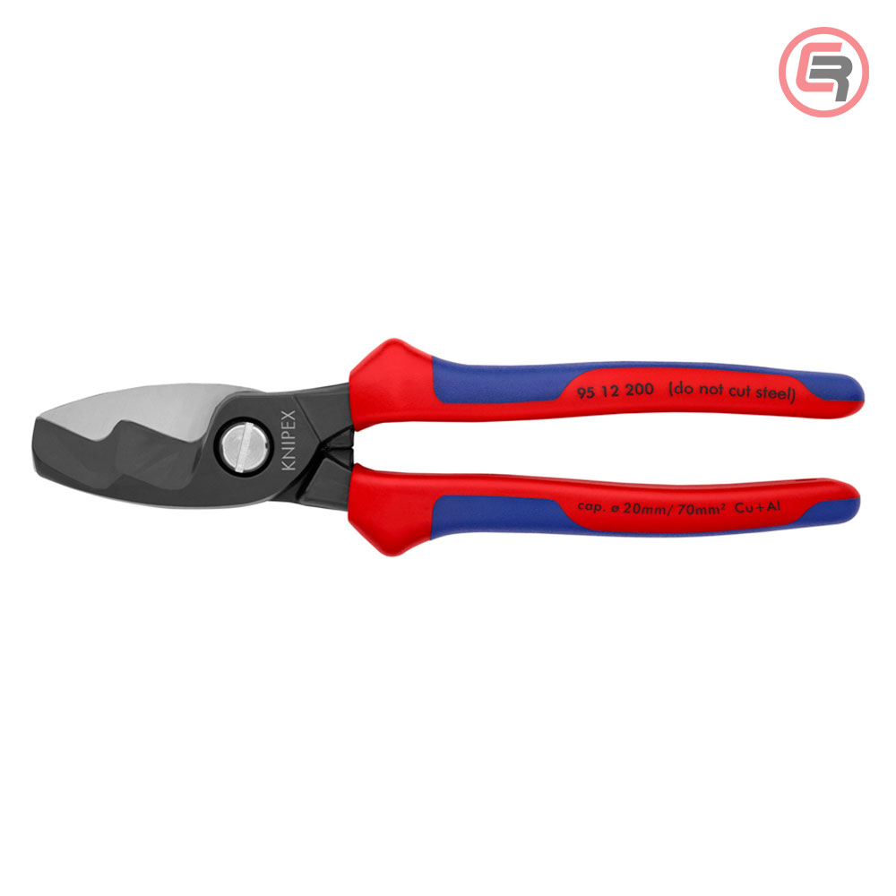Knipex Škare Makaze Sa Dvostrukom Reznom Ivicom 200mm Za Kablove 70mm2 - 95 12 200 - Slika 3