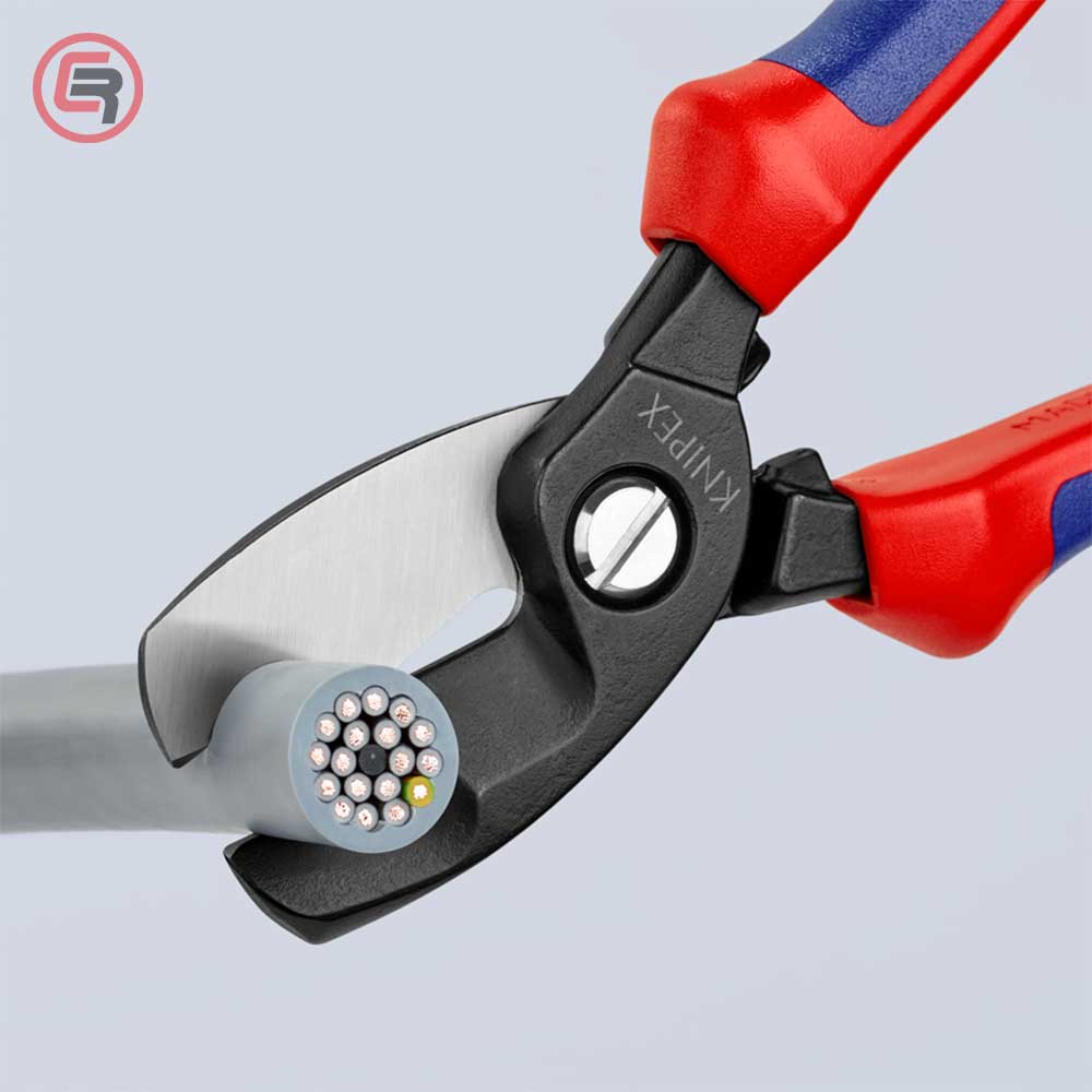 Knipex Škare Makaze Sa Dvostrukom Reznom Ivicom 200mm Za Kablove 70mm2 - 95 12 200 - Slika 4