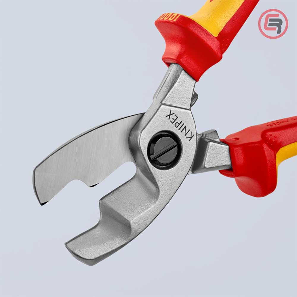 Knipex Škare Makaze Sa Dvostrukom Reznom Ivicom 200mm Za Kablove 70mm2 1000V – 95 16 200 - Slika 5