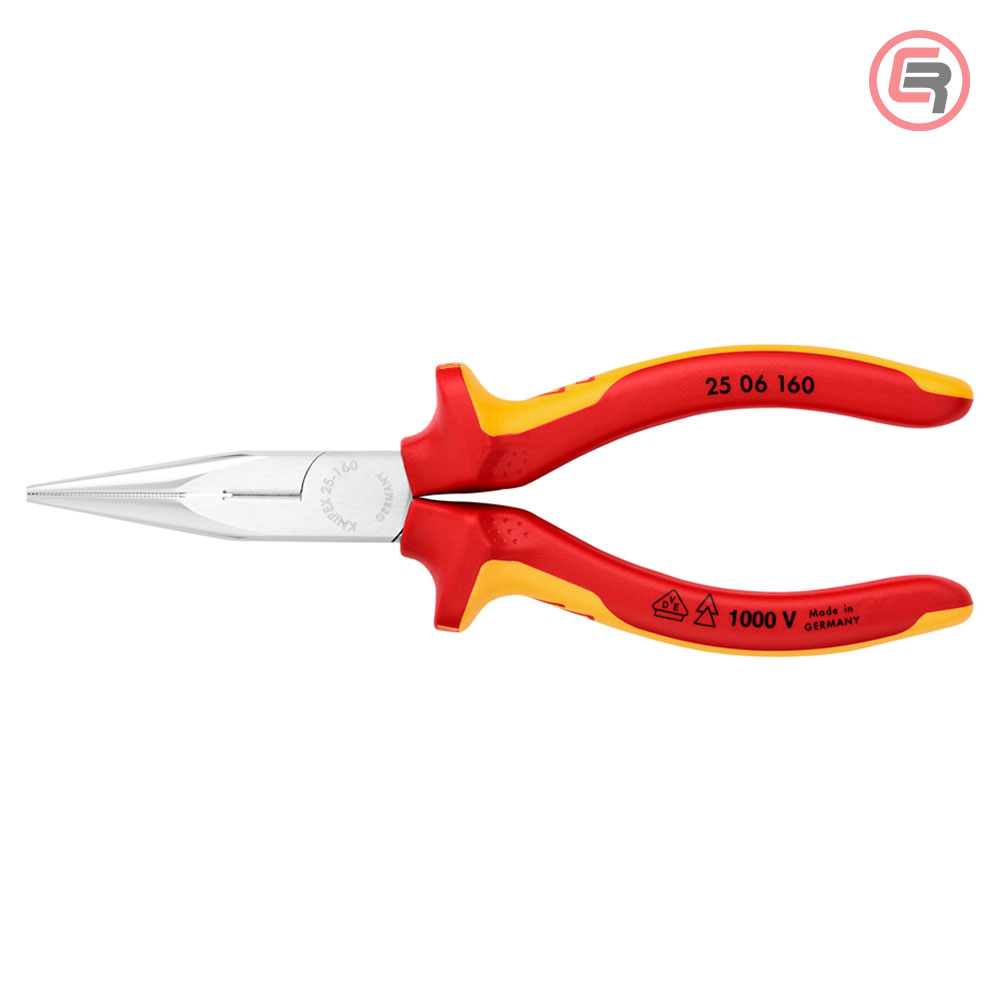 Knipex Kliješta Poluokrugla Špicasta Ravna 160mm 1000V – 25 06 160 - Slika 3